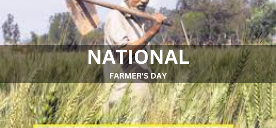 NATIONAL FARMER'S DAY [राष्ट्रीय किसान दिवस]